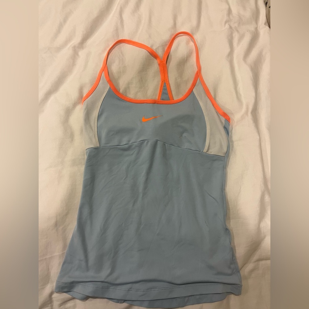 Nike workout top with built in bra